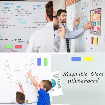 OWLKELA Magnetic Dry Erase Erasers, Assorted, White Board Erasers, 4 Pack, Dry Erase Board Erasers, Magnetic Whiteboard Eraser