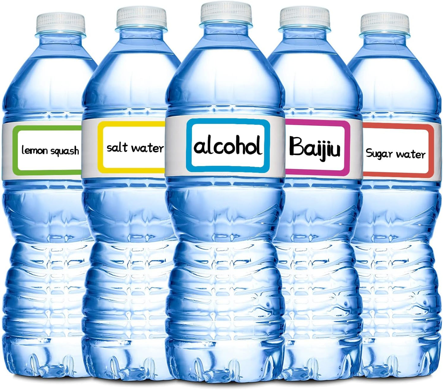 Methdic 5 Colors Name Tags Stickers 400 Labels for Office, Meeting, School, Teachers and Mailing