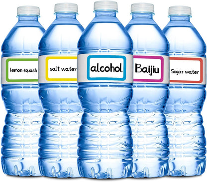 Methdic 5 Colors Name Tags Stickers 400 Labels for Office, Meeting, School, Teachers and Mailing