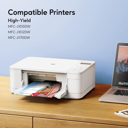 LC401XL Ink Cartridge Replacement for Brother LC401XL Ink Work with MFC-J1170DW J1010DW J1012DW Printer (Black, Cyan, Magenta, Yellow, 4 Pack)