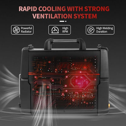 Plasma Cutter Welder Combo Gas MIG/Gasless MIG/Lift TIG/Stick/CUT 5 in 1 Aluminum Welding Machine with 110V/220V Dual Voltage Multi Process Welder