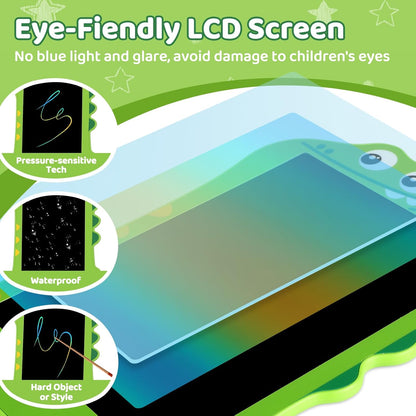 8.5" LCD Dinosaur Writing Tablet for Kids (2 Pack) - Toddler Travel Drawing Pad, Educational Birthday/Christmas Gift for 3-6 Year Old Boys Girls, Mess-Free Eye-Safe Toy