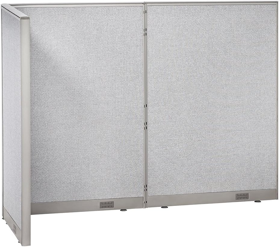 GOF Freestanding L Shaped Office Partition, Large Fabric Room Divider Panel, 36" D x 96" W x 72" H