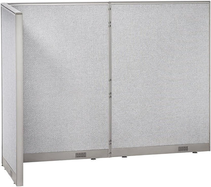 GOF Freestanding L Shaped Office Partition, Large Fabric Room Divider Panel, 36" D x 96" W x 72" H