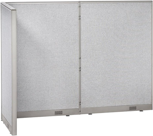 GOF Freestanding L Shaped Office Partition, Large Fabric Room Divider Panel, 36" D x 96" W x 72" H