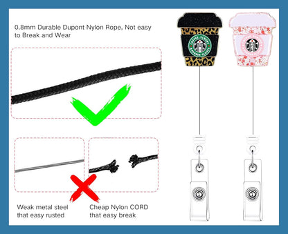 2Pcs Funny Cute Badge Reel Pink ER Badge Holder with Retractable Clip RN Badge Buddy LPN CNA MA Medical Worker NICU Nurse Operating Room Doctor ID Name Badge Clip Assistant Accessorie Nursing Student