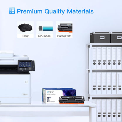 LxTek 067 Toner Cartridge Set | Replacement for Canon 067 067H for Canon imageCLASS LBP633Cdw LBP632Cdw MF653Cdw MF654Cdw MF656Cdw Printer