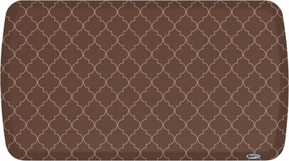 GelPro Elite Premier Anti-Fatigue Kitchen Comfort Floor Mat, 20x36", Lattice Java Stain Resistant Surface with therapeutic gel and energy-return foam for health & wellness