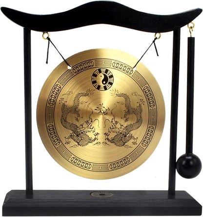 Zen Art Brass Feng Shui Desktop Gong H1303
