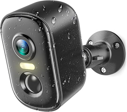Rocktone 2K Security Cameras Wireless Outdoor, Battery Powered WiFi Cameras for Home Security with AI Motion Detection, Spotlight Color Night Vision, 2-Way Talk, Siren Alarm, IP65, Cloud/SD Storage