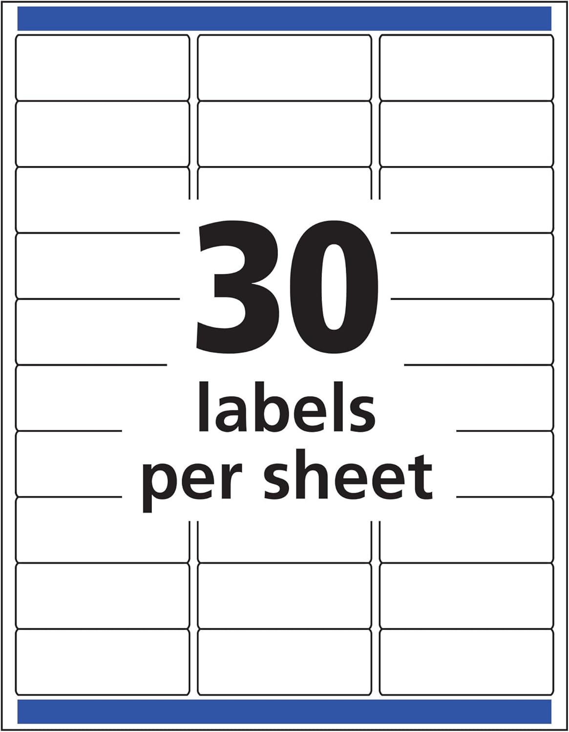 Avery Matte Clear Address Labels, Sure Feed Technology, Inkjet, 1" x 2-5/8", 300 Labels, 5 Packs (18660)
