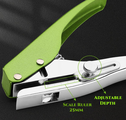 Hole Punch, Heavy Duty Hole Puncher Single Hole Punch Handheld Paper Punch Hole Puncher Single Small Hole Punch One Hole Punch for Paper Crafts Cards Tags Scrapbook- 5/16 inch-8mm