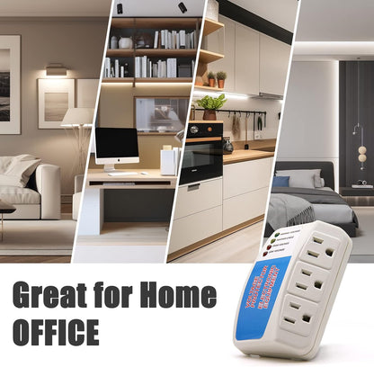 BSEED Surge Protector Home Appliance,3 Outlet Power Surge Protector, Voltage Protector Brownout Surge Refrigerator 1875 Watts,120V 15A(4Pack)