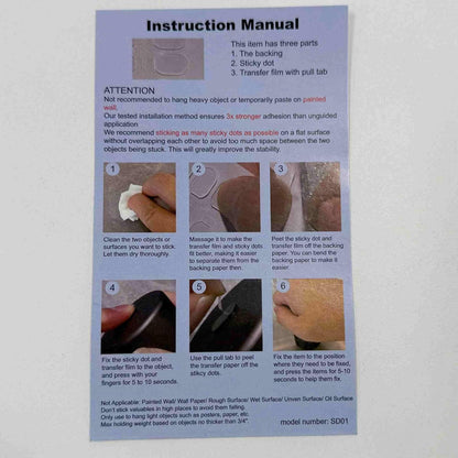 Double Sided Adhesive Putty with Pull Tabs, 500 Removable Clear Dots Sticky Tack, 0.31''x0.51''Waterproof Poster Putty Glue Dot for Party Decoration