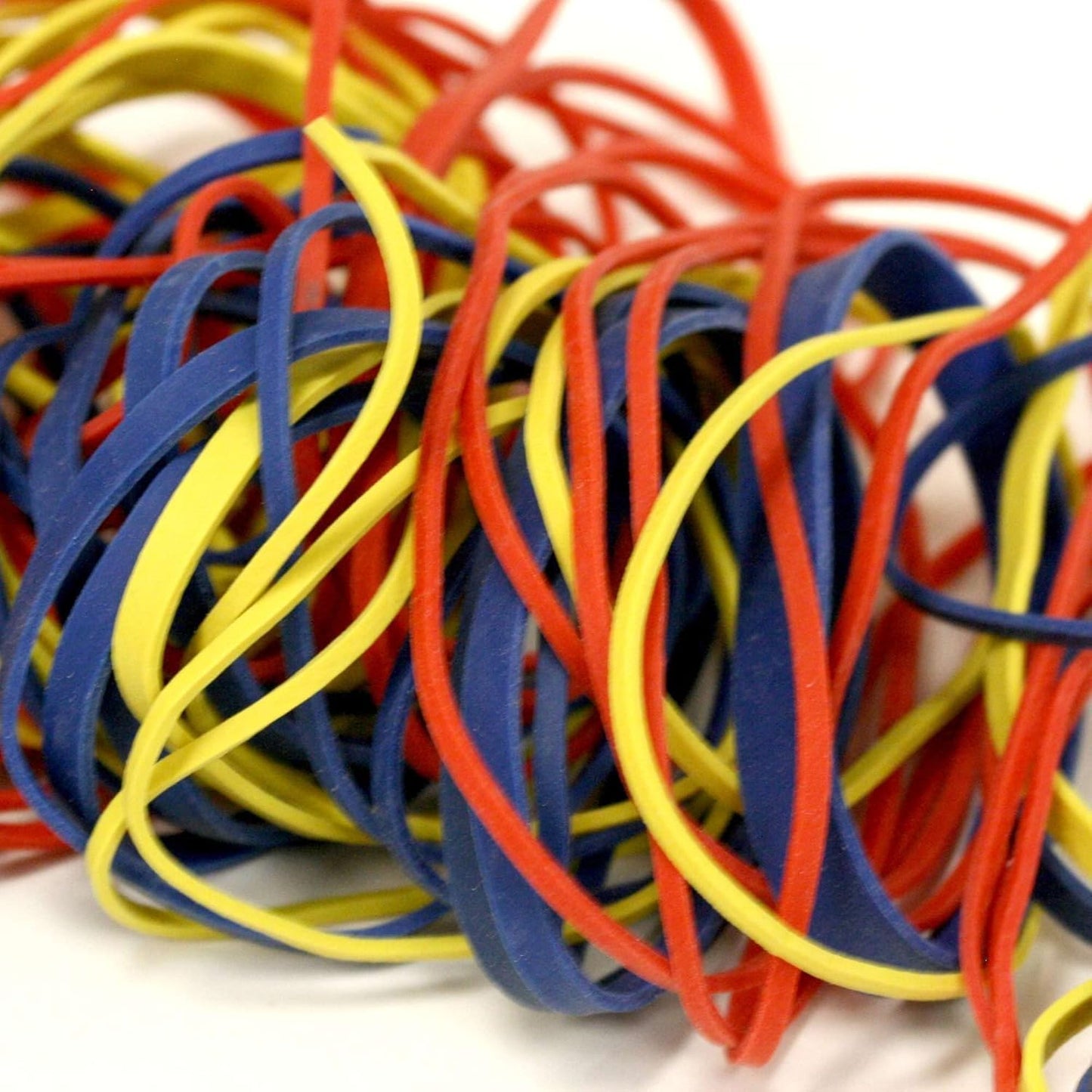 Assorted Color & Size Rubber Bands - Size #54 - Rubber Band Depot - Everyday Bands, Business Rubber Bands - 1/4 Pound Bag
