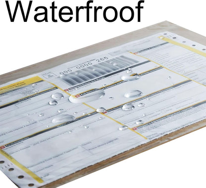 Shipping Labels Sleeves, Packing Slip Envelope Pouches 7.5" x 5.5" Packing List Mailing Envelopes with Clear Self-Adhesive (50 Pack)