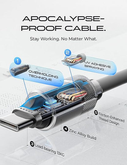 LISEN USB C Cable (6FT,100W) Soft Silicone USB C to USB C Fast Charging Cable, USBC to USBC for Switch 2 iPhone 16 Pro Max Charger Cord, Samsung Z Flip 7/S25, iPhone 15, MacBook Pro/Air, iPad