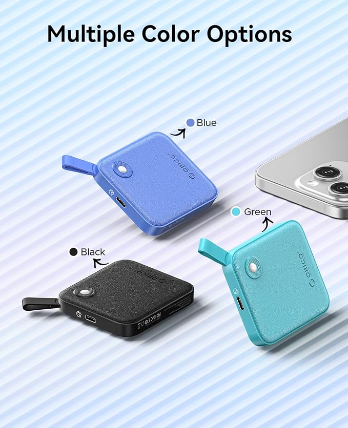 ORICO Portable SSD 2 TB with 2 in 1 USB C Cable, External Solid State Drives, Up to 460MB/s, Status Indicator, Reliable Storage for USB-C Smartphone, Tablet, PC - B5PLUS