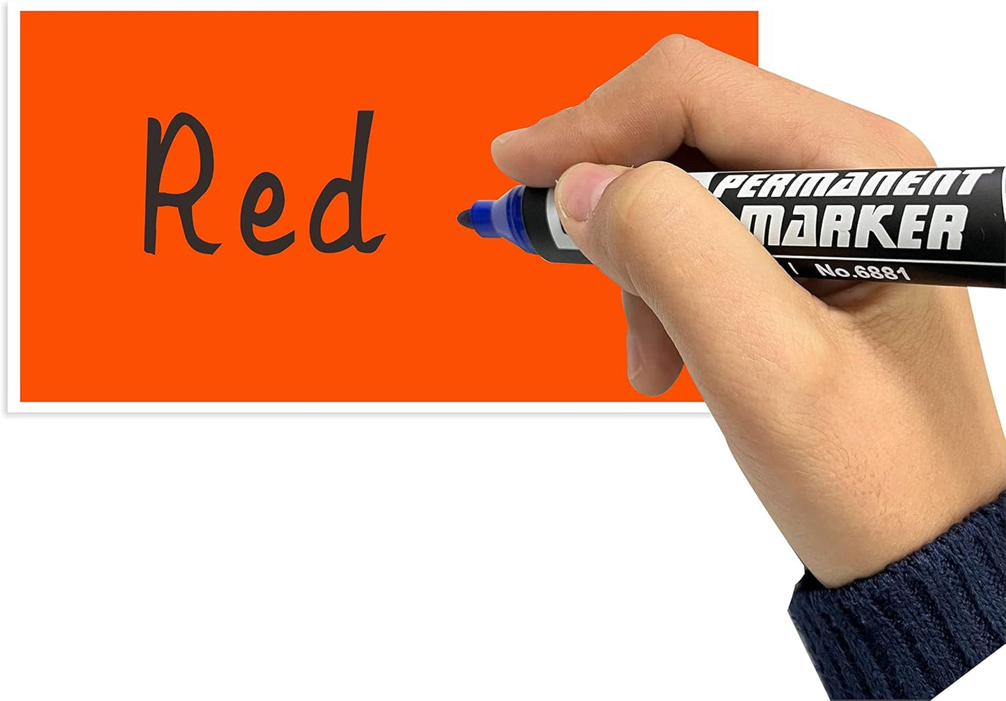 PARLAIM 3" x 5" Rectangle Color Coding Labels,250 per Dispenser Box Roll Square Label Inventory Stickers(Fluorescent Red)