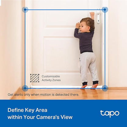 Tapo 2K 3MP Pan/Tilt Indoor/Outdoor Security Camera, Free Person/Baby Cry Detect & Track, 360° View, Night Vision, SD/Cloud Storage, Works w/Alexa & Google Assistant, HybridCam 360, Black (2-Pack)