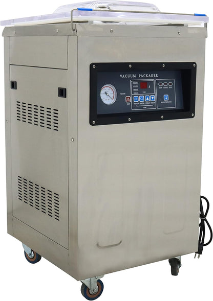 INTSUPERMAI Single Chamber Vacuum Packaging Machine DZ400 Vacuum Seal Machine Stainless Steel Vacuum Sealing Machine Packaging Sealer 110V