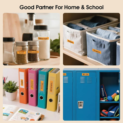 BOYEEZON 4-Pack Compatible with Brother P Touch TZe-B31 Label Maker Refills, TZ Tape 12mm 0.47 Laminated Tape for Brother PTD210 PTD220 PTD400 PTD400AD PTD600, Black on Orange Fluorescent