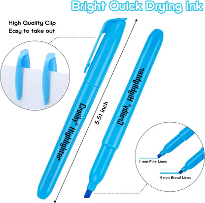 Highlighters, Chisel Tip, No Bleed, Assorted Colors, Dry-Quickly, 108 Count Bulk Pack