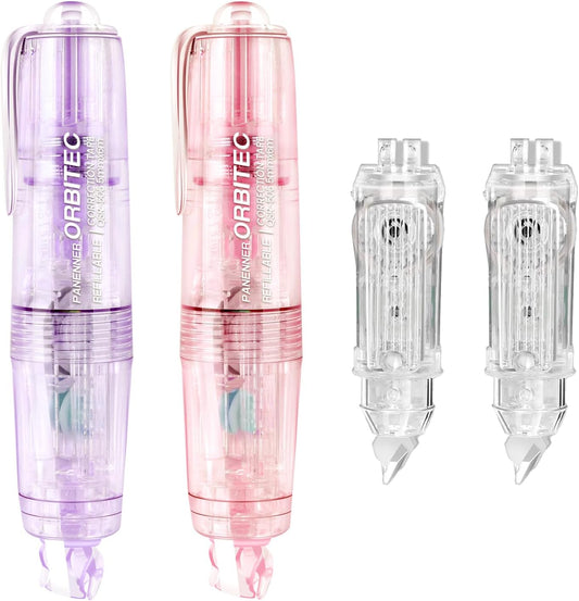 White Correction Tape Out,Refillable Retractable Quick Dry Japan Aesthetic Cute White Correction Tape Pen, with Easy to Use Mini Small Pen Shaped Applicator (retractable)