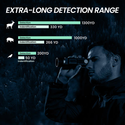 MiLESEEY Thermal Monocular T-Recon Tactical, 25mm 384x288 (50 Hz) TNV30 Thermal Imaging Monocular Night Vision for Hunting, OLED Display with 8X Digital Zoom (TNV30)