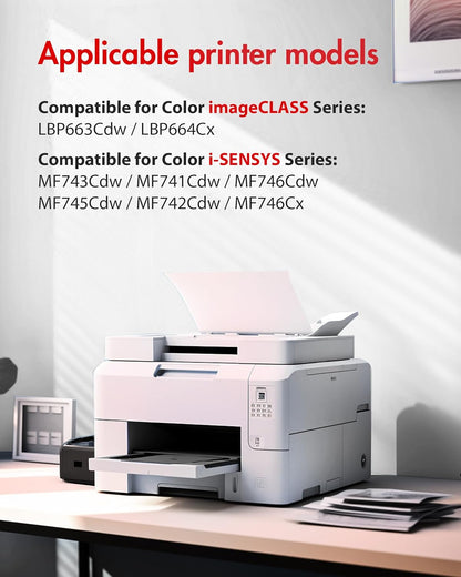 055 Black Compatible Toner Cartridges Replacement for Canon 055 Black 2 Pack 055H Compatible with Canon Mf743cdw Toner Cartridges, MF745Cdw, MF746Cdw Laser Printers