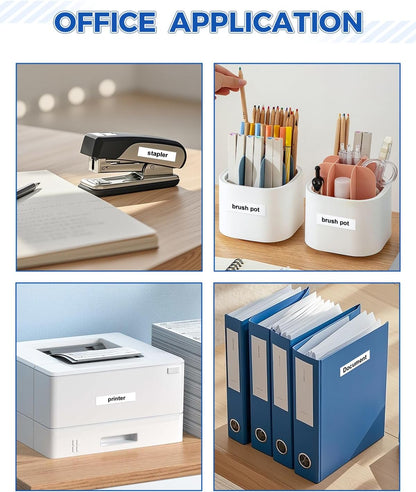 20-Pack Tze Tz Tape 12mm 0.47" Laminated White Compatible for Brother Tze-231 Label Maker Tape P Touch Label Tape 12mm 1/2" White for PT-D220 PT-D210 PT-D200 PT-2430 PT-D610BT PT-D400 PTD600