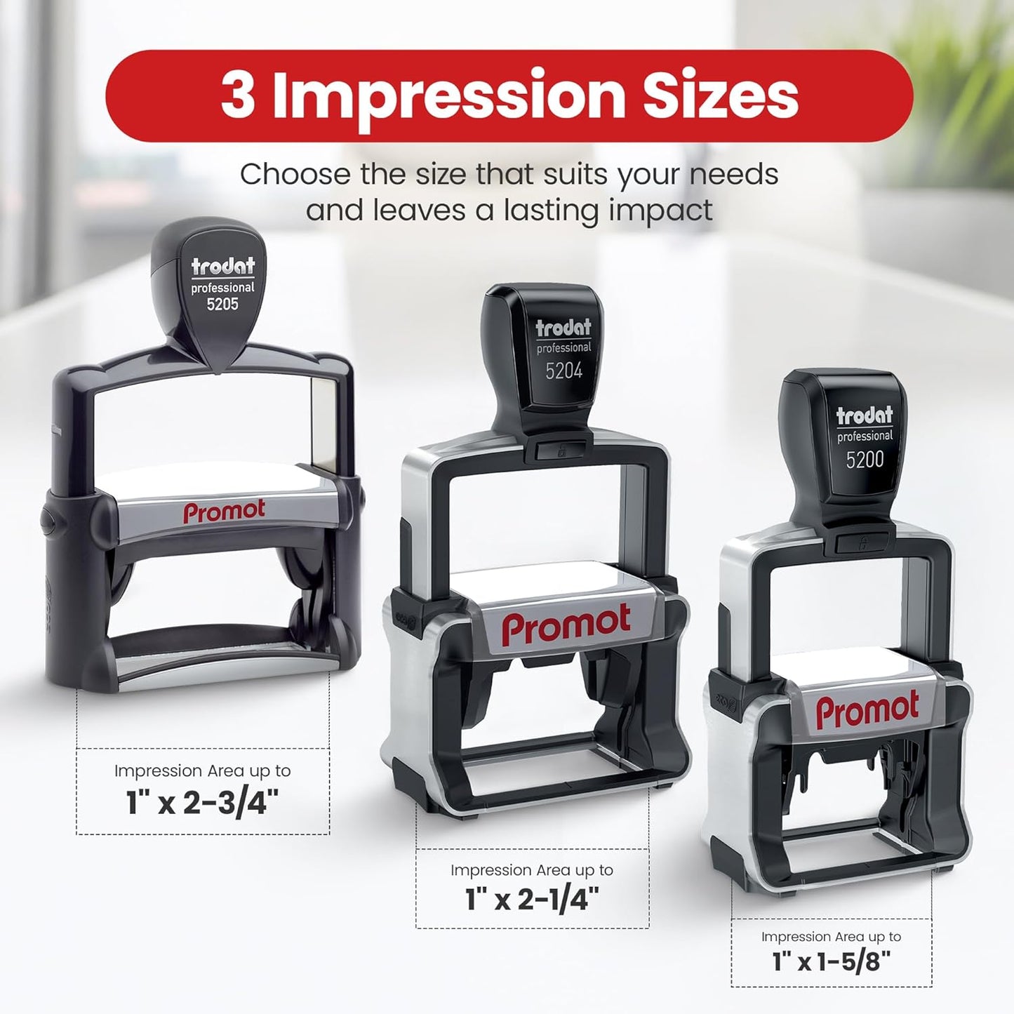 Promot Small Professional Stainless Steel Stainless Steel Self Inking 6 Lines Custom Stamp - Personalized Office Stamp