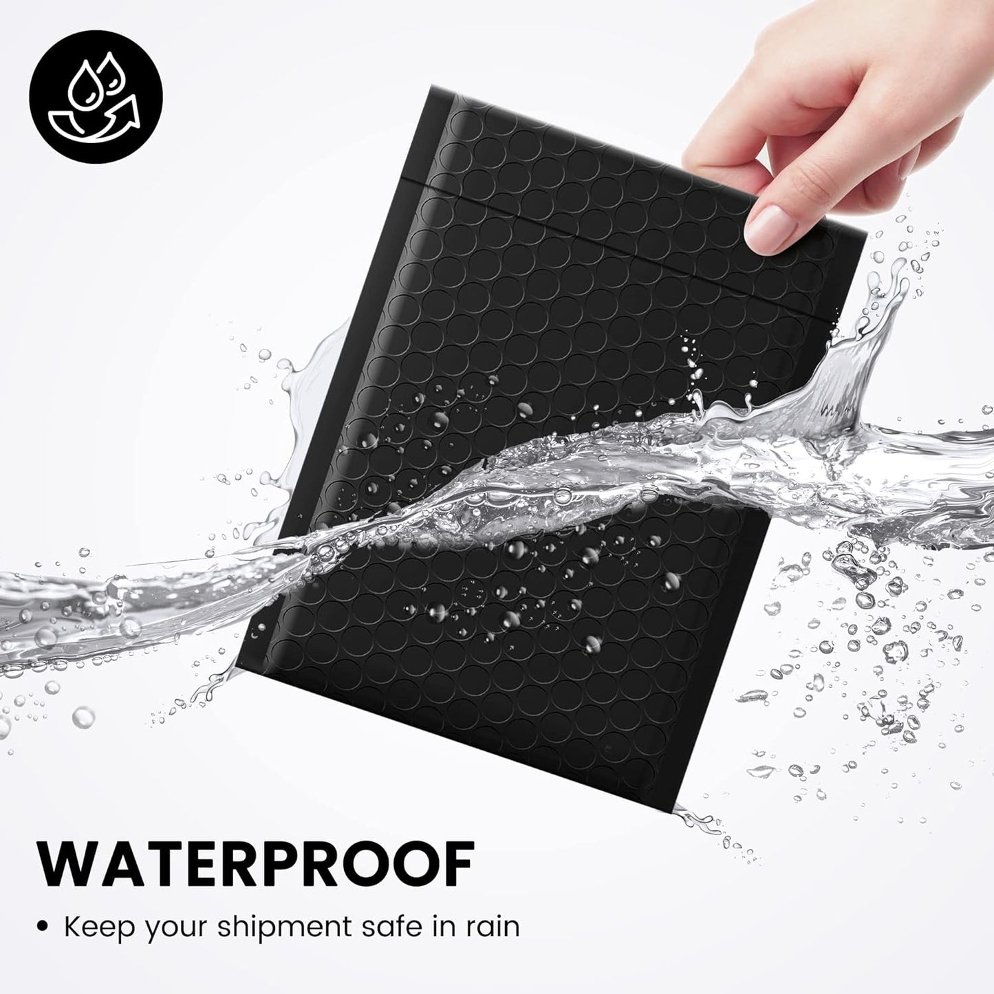 Fuxury Bubble Mailers 6x10“ 600 Pack Black Padded Envelopes Usable Size 6x9" Thick Mailing Envelopes Bubble Padded, Shipping Bags for Mailing,Packaging, Small Business, Boutique, Bulk #0