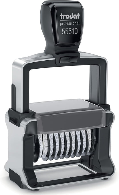 Rubber Stamp Creation Heavy Duty Numberer, 10 Digit Self-Inking Numbering Stamp 5mm Character Height