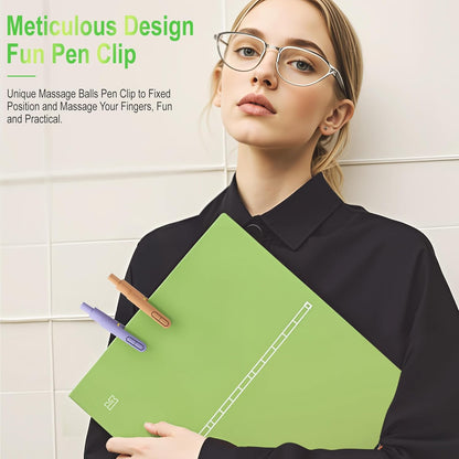 8Pcs Gel Pens with Black Ink, Fine Point Smooth Writing Pens, Quick-dry Gel Retractable Pens for Journaling Note Taking, Cute Office School Supplies for Adults Kids (0.7mm, Gradient)