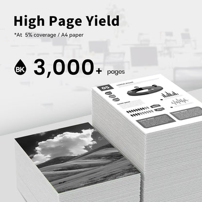 55B1000 Black Toner Cartridges (with chip) High Yield Replacement for Lexmark 55B1000 Cartridge for MS331dn MS431dn MS431dw MX331adn MX431adn MX431adw MX432adwe Printer Ink (1 Pack, 3000 pages)