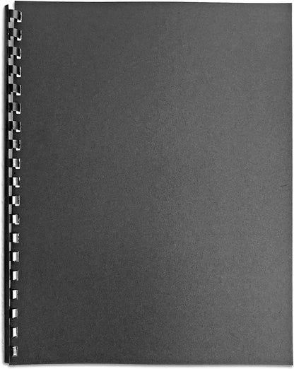 HOUYEE 1/4 Inch Plastic Binding Comb 19 Ring, 20 Sheet Capacity, Letter Size Black Comb Binding Spines (200 Pack)