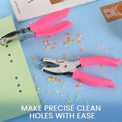 MyArTool 1/4 Inch Star Hole Punch, Handheld Star Hole Puncher with Soft Grip, Star Shaped Hole Puncher for Paper Crafts, Cardstock, Gift Wrapping, Greeting Cards and Scrapbooks