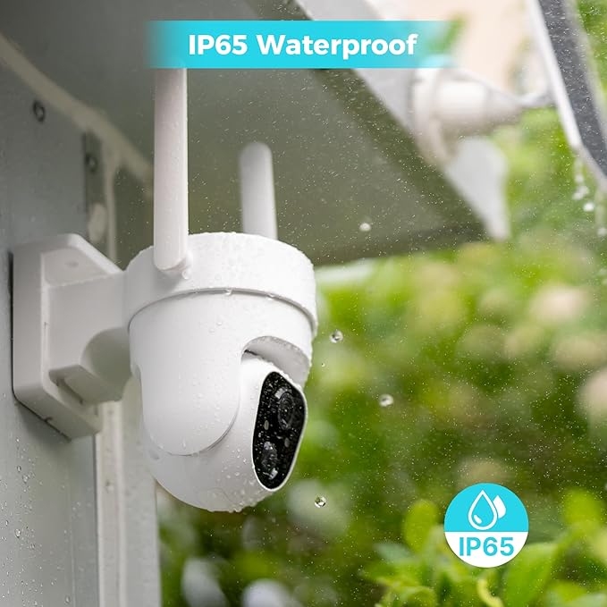Sovmiku CQ3 4G LTE Cellular Security Camera Wireless Outdoor, $14.9/Month for Unlimited Data, Easy to Setup, IP65 Waterproof, No Wi-Fi Surveillance Cam Two Way Audio, Color Night Vision, 32GB Included