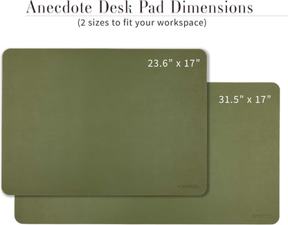 ANECDOTE Vegan Leather Desk Pad - 31.5"x17" Desk Mat for Your Office. This Quality Large Mouse Pad has Chic Elegance, Professional Look & Satisfying Touch - The Perfect Leather Mouse Pad for You!