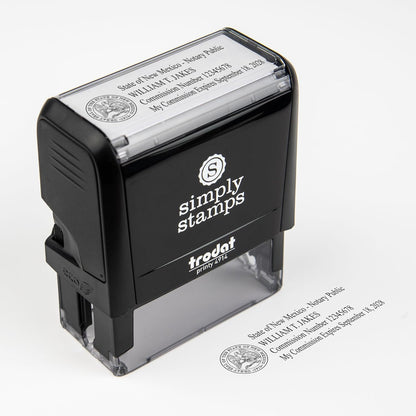New Mexico Rectangular Notary Stamp | Official State Notary Stamp | Official Seals | Meets State Specifications (New Mexico, Rectangular Stamp)