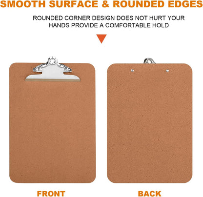 Clipboards, HERKKA 15 Pack Hardboard Office Clipboards Butterfly Clipboards Standard A4 Letter Size, ECO Friendly