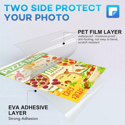 200 Pack Laminating Sheets, 3 mil, 8.9" x 11.4" Thermal Laminating Pouches Lamination Sheet Paper for Laminator, Clear, Letter Size, Office and School Supplies