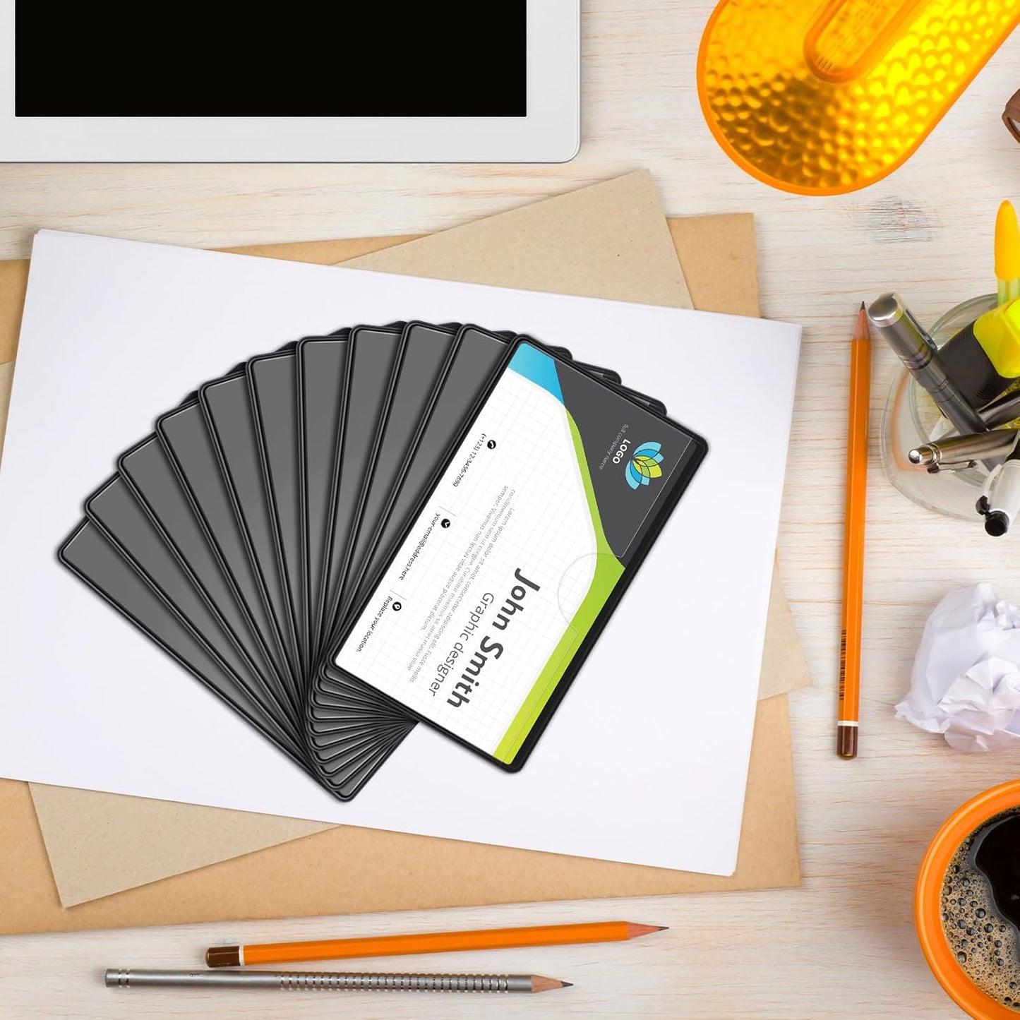 30 Pcs Magnetic Label Holders Pallet Rack 4 x 2.4 Inch Clear Business Card Holders with Magnet File Cabinet Labels Magnet for Metal Shelf Whiteboard Bins Office Gift