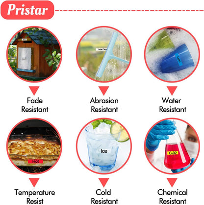 Pristar Compatible Label Tape Replacement for XR-9WE XR-9WE2S for Casio Label Maker Tape 9mm Black on White Use with Casio Label Maker KL-100 KL-60 KL-120 KL-750 KL-750B KL-7000 KL-7200 KL-820, 3-Pack