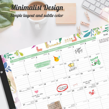 Gannyfer Desk Calendar 2025-2026 - 18 Month Large Calendar July 2025 - Dec 2026, 22" x 17" Desktop Pad Calendar, Office Supplies Perfect for Planning and Organizing In Your Home, School or Office