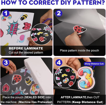 CAREGY 600 Pack Laminating Sheets,Holds 8.5 x 11 Inch Sheets,Thermal Laminating Pouches, 3 Mil, 9 x 11.5 Inches Lamination Sheet Paper for Laminator, Round Corner Letter Size