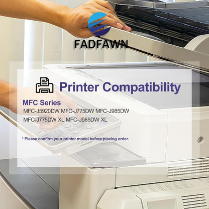 LC20E Super High Yield Ink Cartridge Set Replacement for Brother LC20EBK LC20EC LC20EM LC20EY LC20E XXL Ink Cartridges MFC-J5920DW MFC-J985DW MFC-J775DW MFC-J985DWXL Printer (2BK/C/M/Y, 5 Pack)