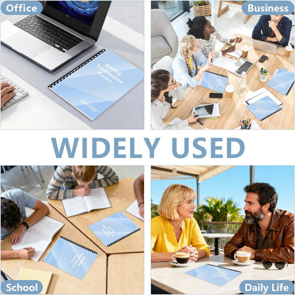 HOUYEE 100 Pack Clear Binding Presentation Covers, PVC Report Covers,12 Mil,8-1/2 x 11 Inches, Letter Size