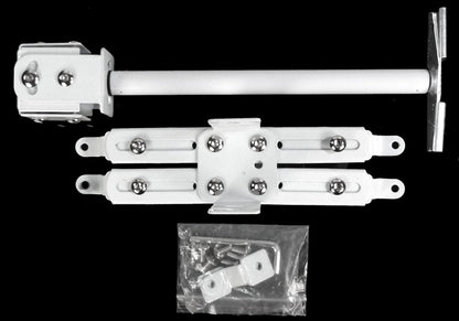 ALZO Short Suspended Drop Ceiling Video Projector Mount with Scissor Clamp for T-Bar Attachment with 10 Inch Drop